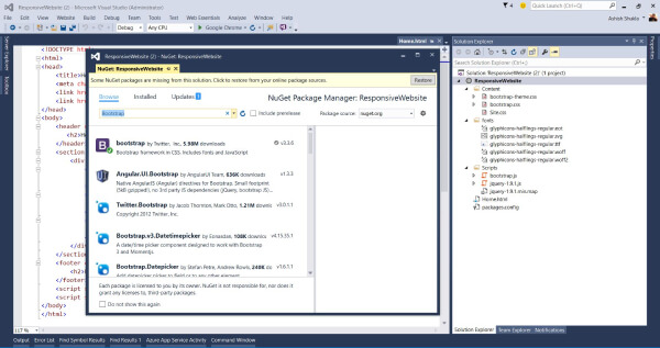 thiết kế web bằng bootstrap